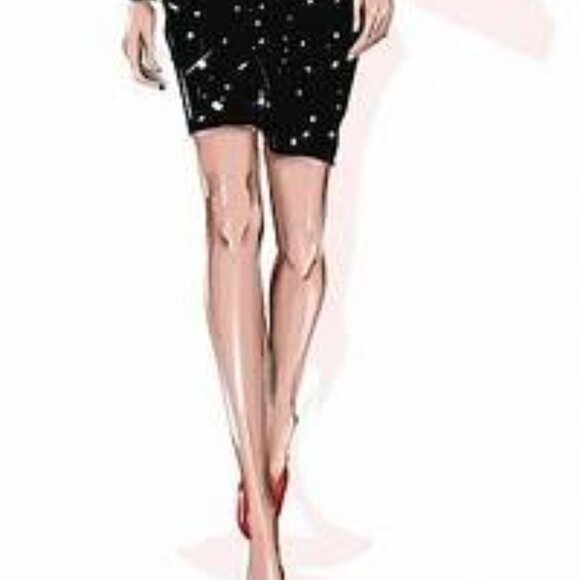 Sparkly Robert Rodriguez Black Sequin Holiday Dress - Picture 5 of 12